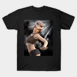 Portrait of steampunk girl T-Shirt